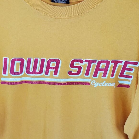Iowa State University Cyclones Long Sleeve Tee Large Crewneck Knit Stretch - Picture 6 of 11